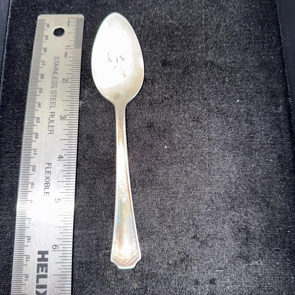 VINTAGE SILVERPLATED SPOON~[ N . S. CO. E.P.N.S. ] His Engraved Beard 5038‎